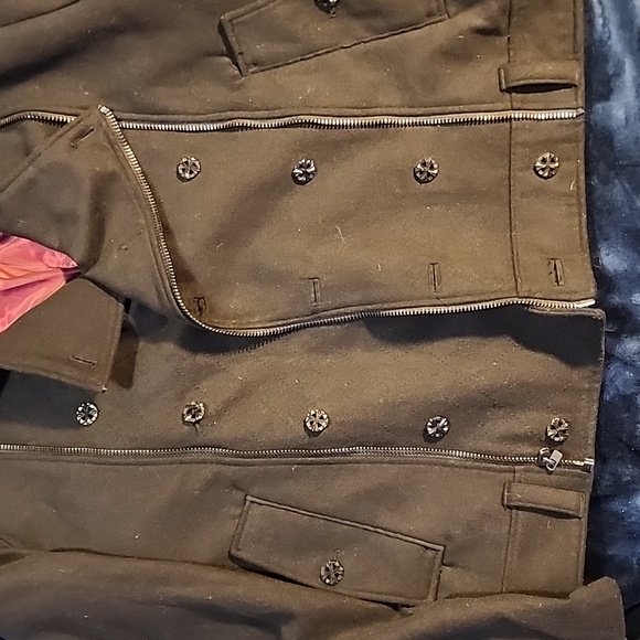 Affliction Men's 2XL Skull Peacoat - Picture 7 of 16